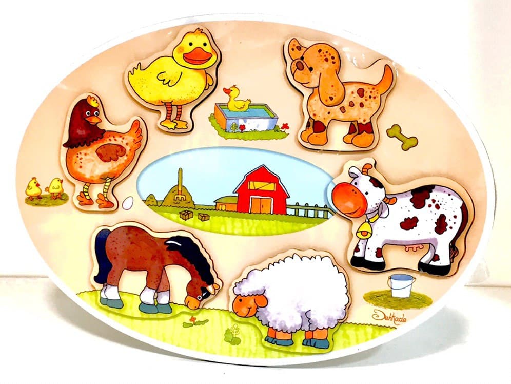 پازل چوبی_حیوانات مزرعه/دهکده