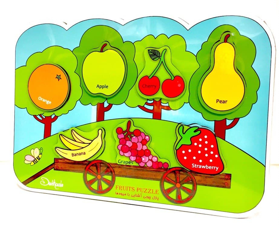 پازل چوبی_آشنایی با میوه ها(درخت)/دهکده