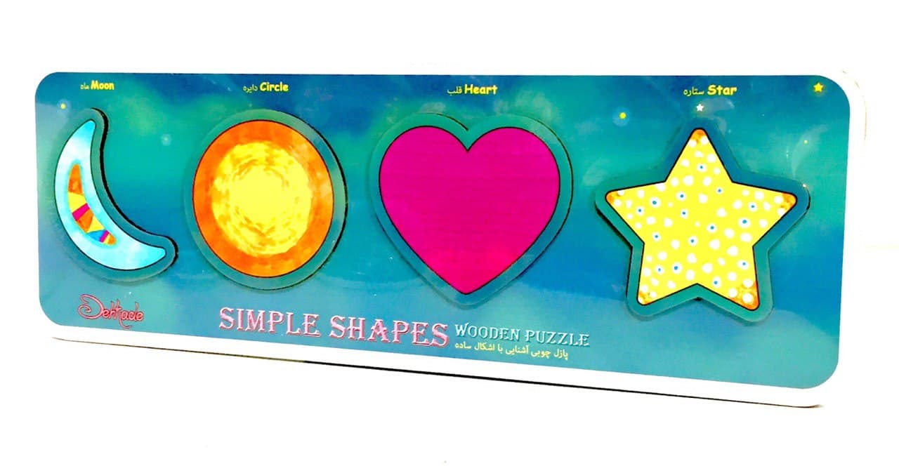 پازل چوبی_آشنایی با اشکال ساده/دهکده