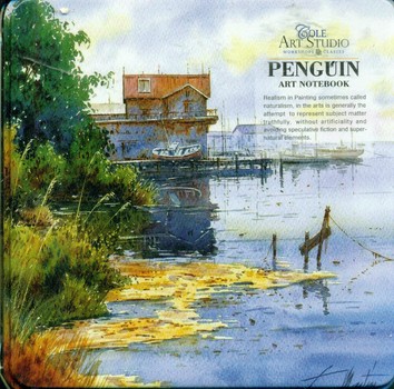 دفترچه یادداشت جلد فلزی جیبی (4طرح)/ پنگوئن