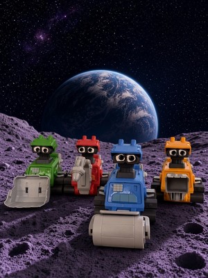 بازی _ ست Wall-E جعبه ای  4رنگ / زینگو